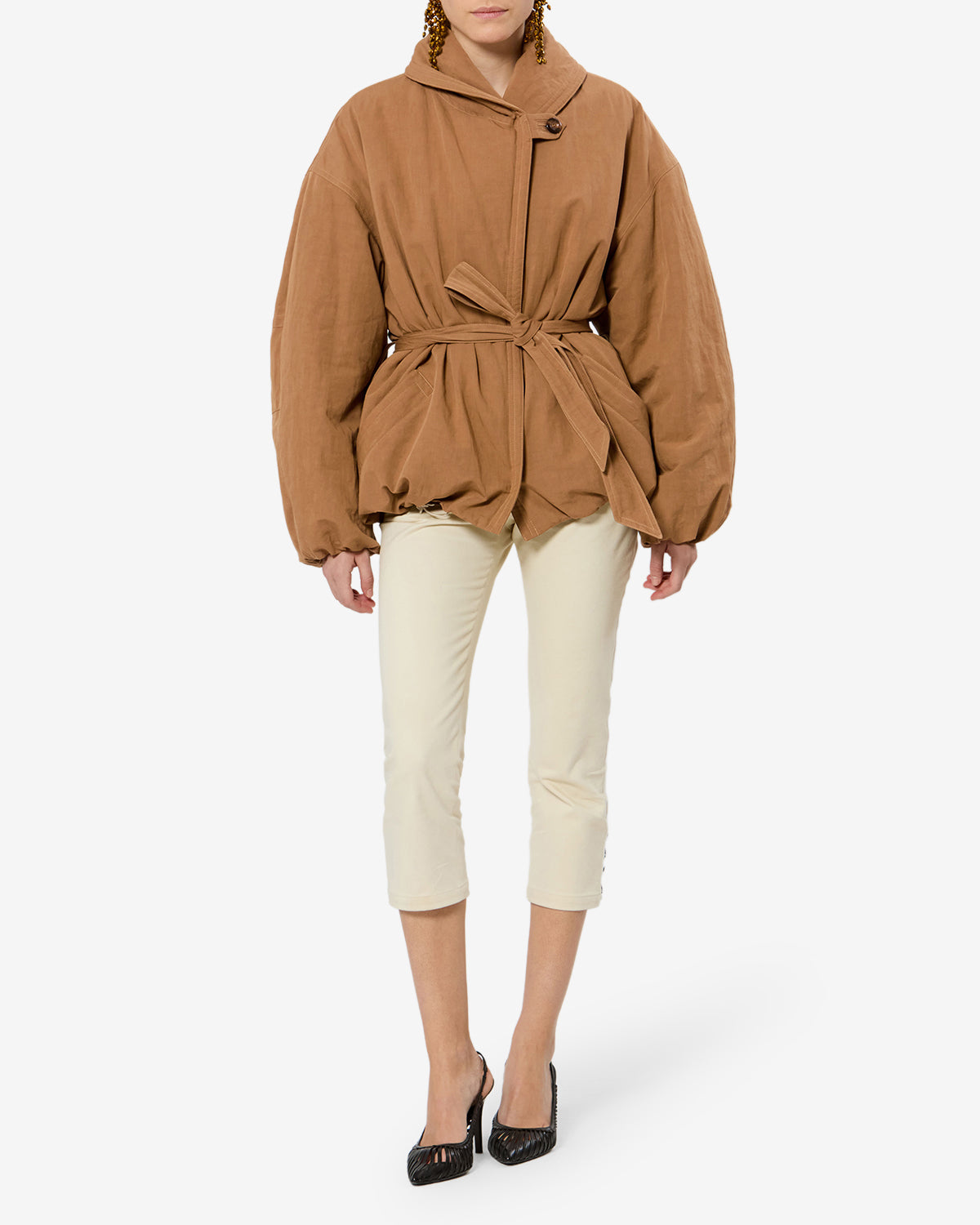 Manteau Volinda — Camel, vue 2 ; référence MA0572FAD3C02I50CM