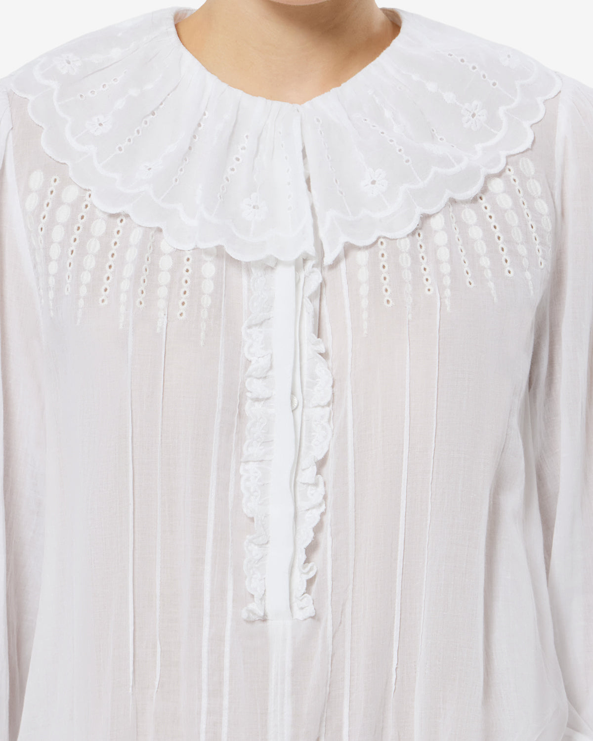 Robe Lenora — Blanc, vue 3 ; référence RO1130FAD3J10E20WH