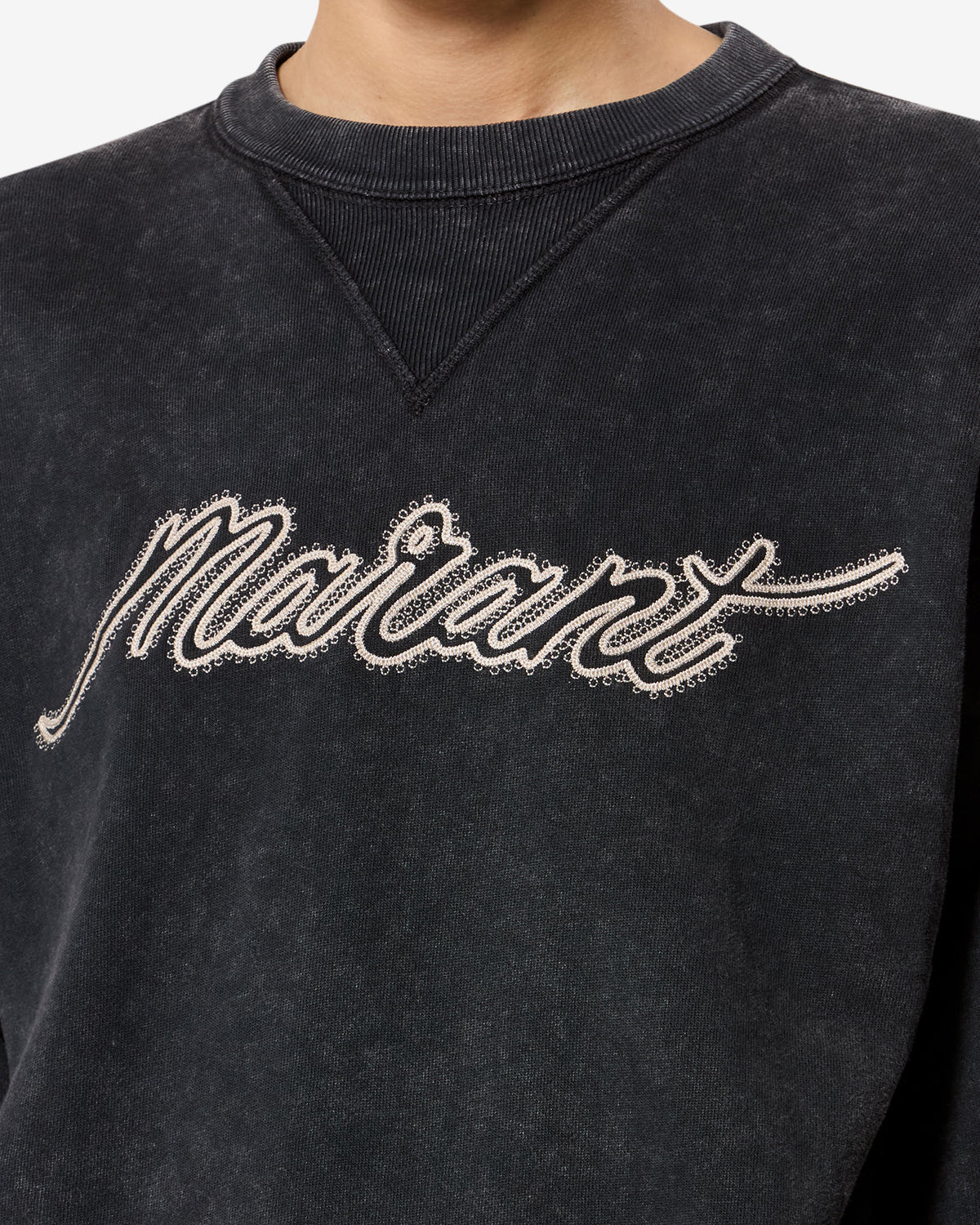 Sweatshirt Rise — Noir délavé, vue 3 ; référence SW0061FAD3M04E02FK