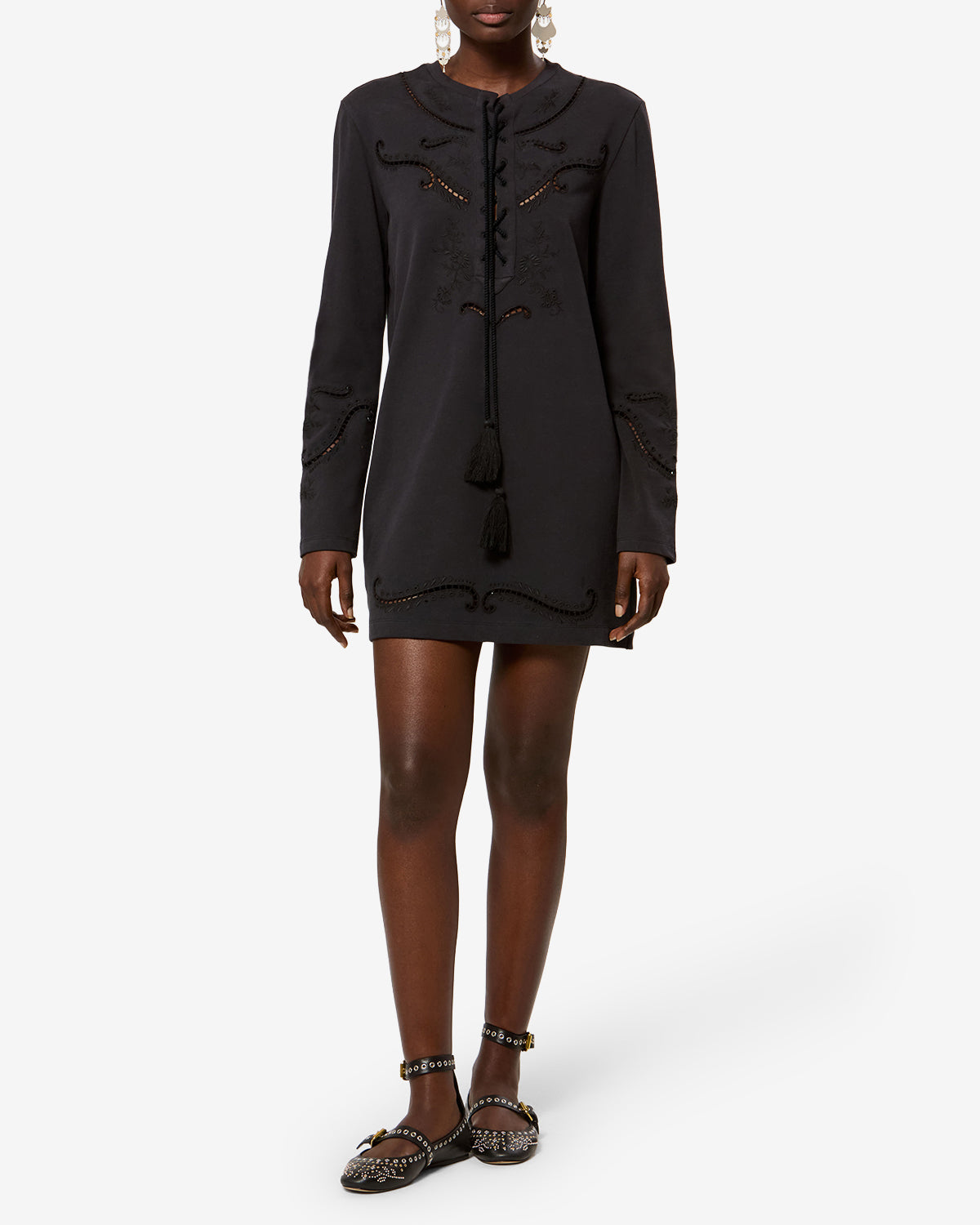 Robe Elka — Noir délavé, vue 2 ; référence RO1181FAD3N03E02FK