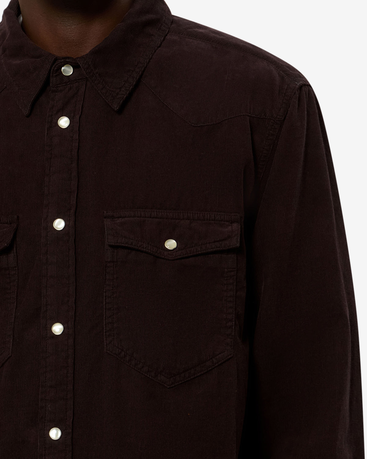 Chemise Vasco — Café, vue 3 ; référence CH0214HAC1I10H50CF