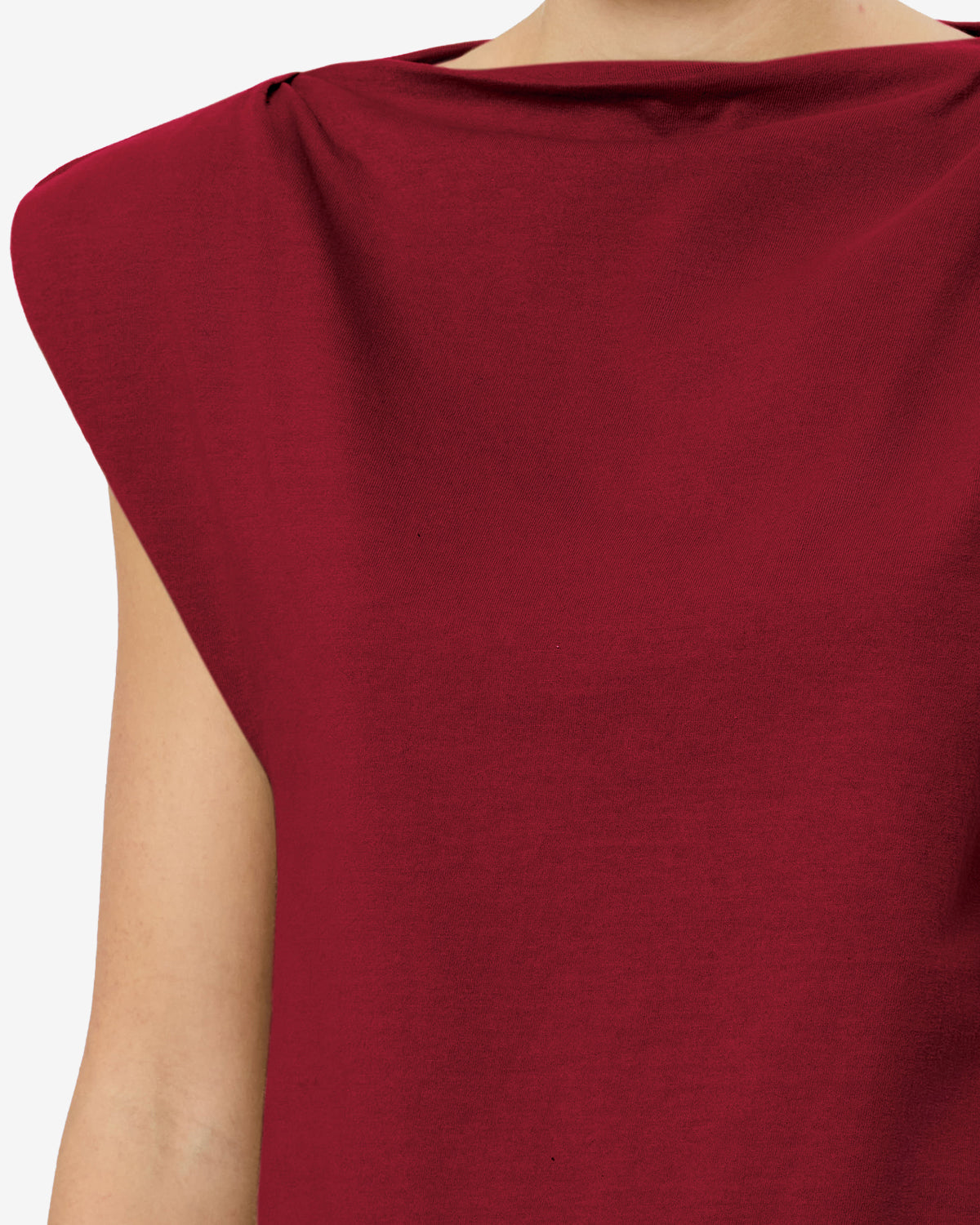 T-shirt Sebani — Bordeaux foncé, vue 3 ; référence TS0097FAA1N41I80DB