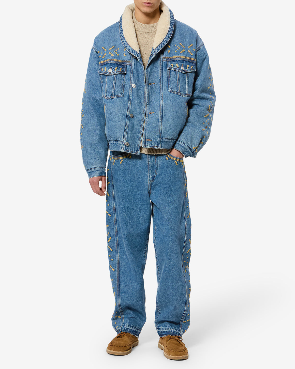 Veste Jackson En Denim — Bleu clair, vue 2 ; référence VE0534HBD3H03H30LU