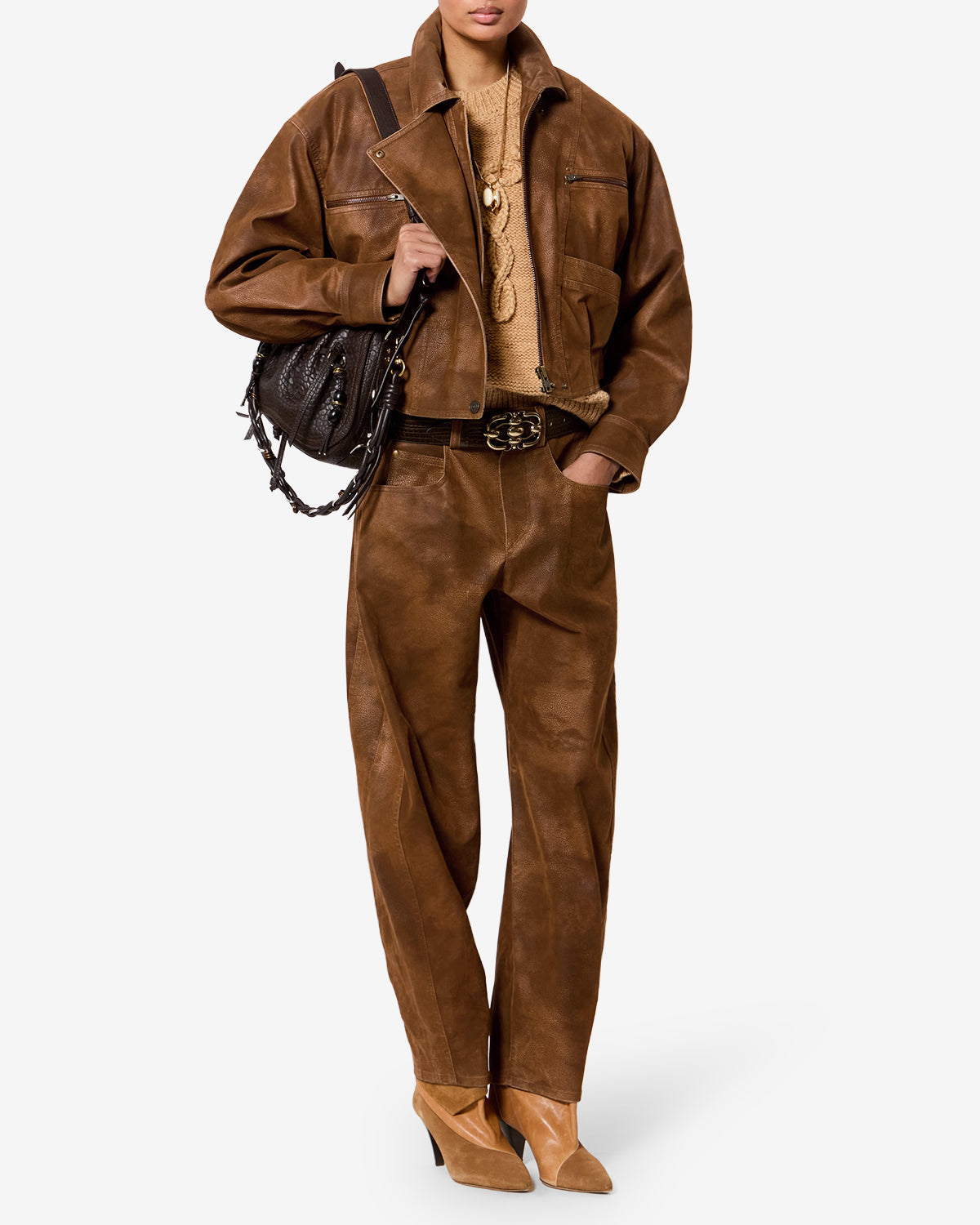 Veste Belma — Marron, vue 2 ; référence VE0732FAD3B01E50BW
