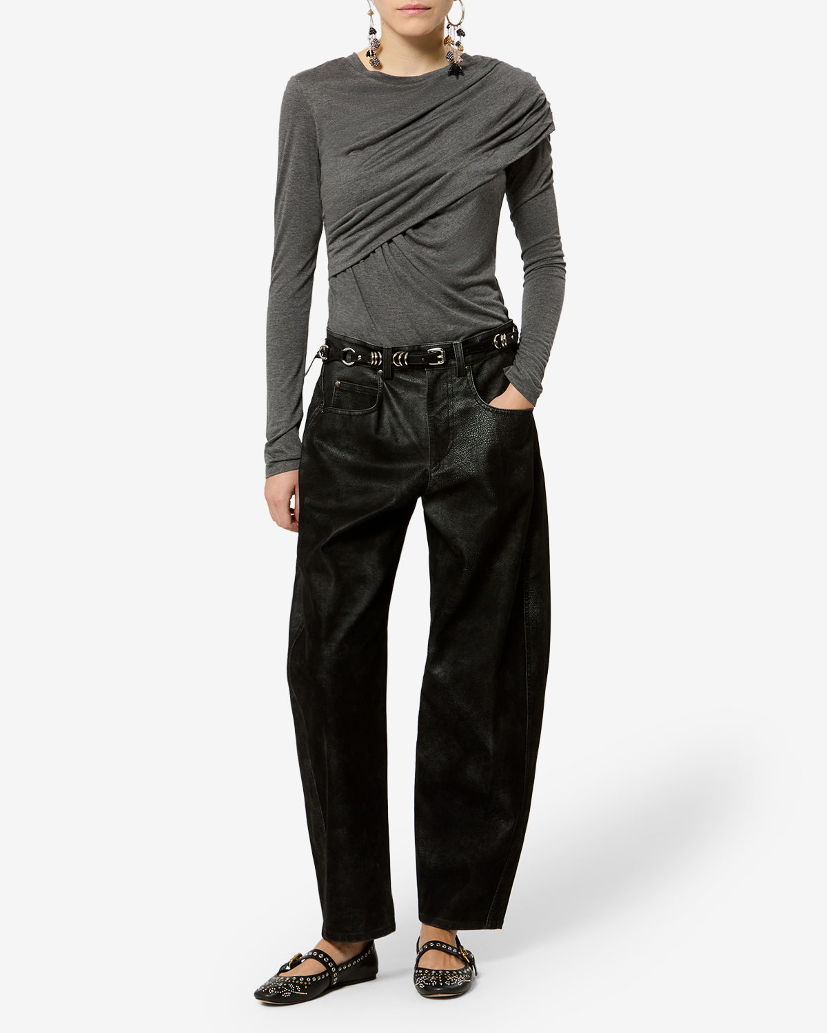Pantalon Belky — Noir, vue 2 ; référence PA0780FAD3B01E01BK