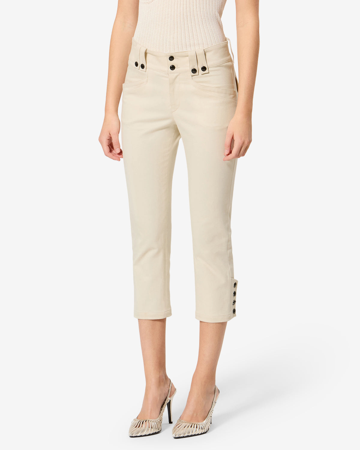 Pantalon Berna — Écru, vue 1 ; référence PA0772FAD3G03I23EC
