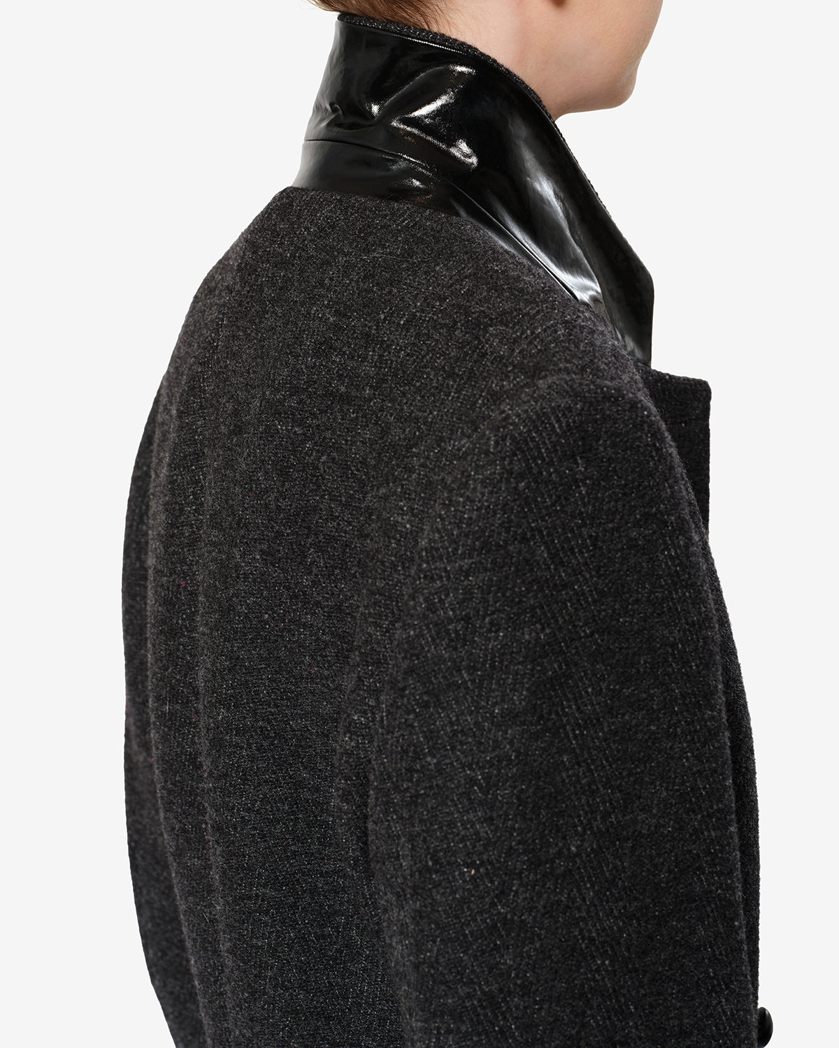 Manteau Erla en laine — Anthracite, vue 2 ; référence MA0597FAD4D04I02AN