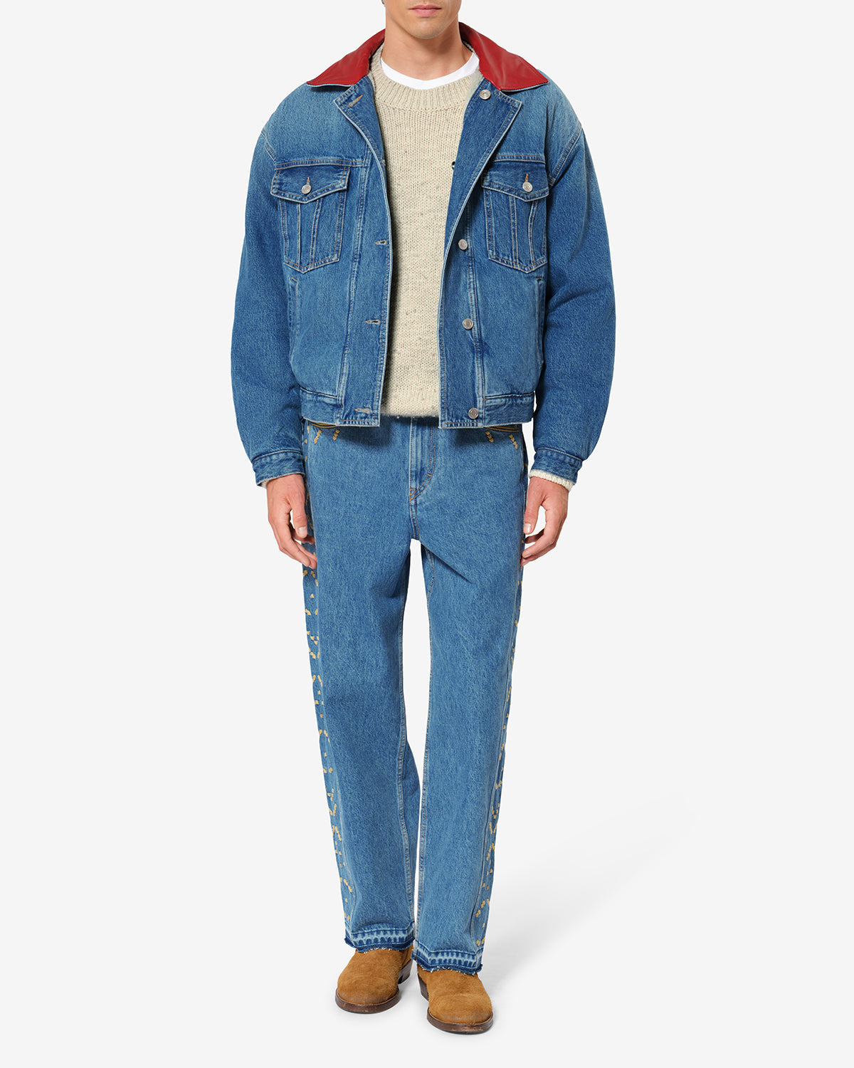 Veste Johan en denim — Bleu, vue 2 ; référence VE0807HAD4H01H30BU