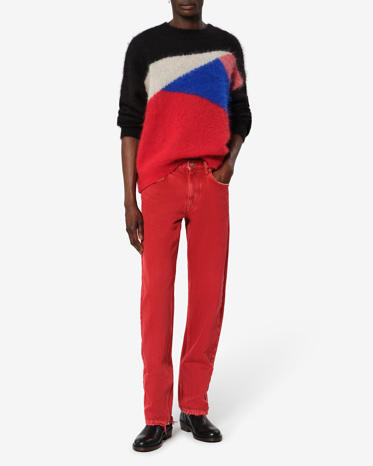 Pull Leonard en mohair — Multicolor, vue 2 ; référence PU1001HAD4L06H99MU