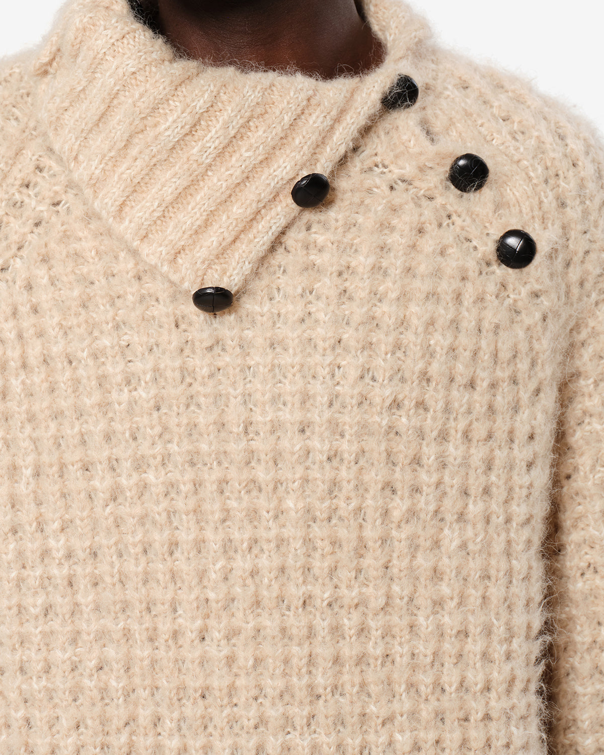 Pull Lyas en alpaga — Beige, vue 3 ; référence PU1003HAD4L01H90BE