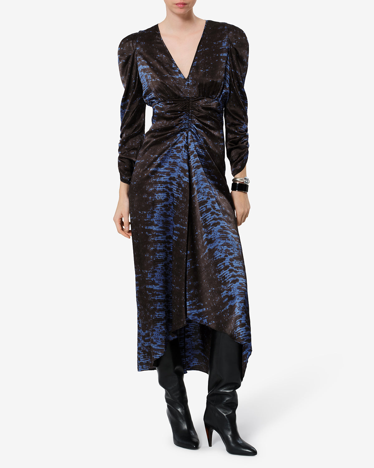 Robe Albini en soie — Nuit, vue 2 ; référence RO0011FID4J12I30MI