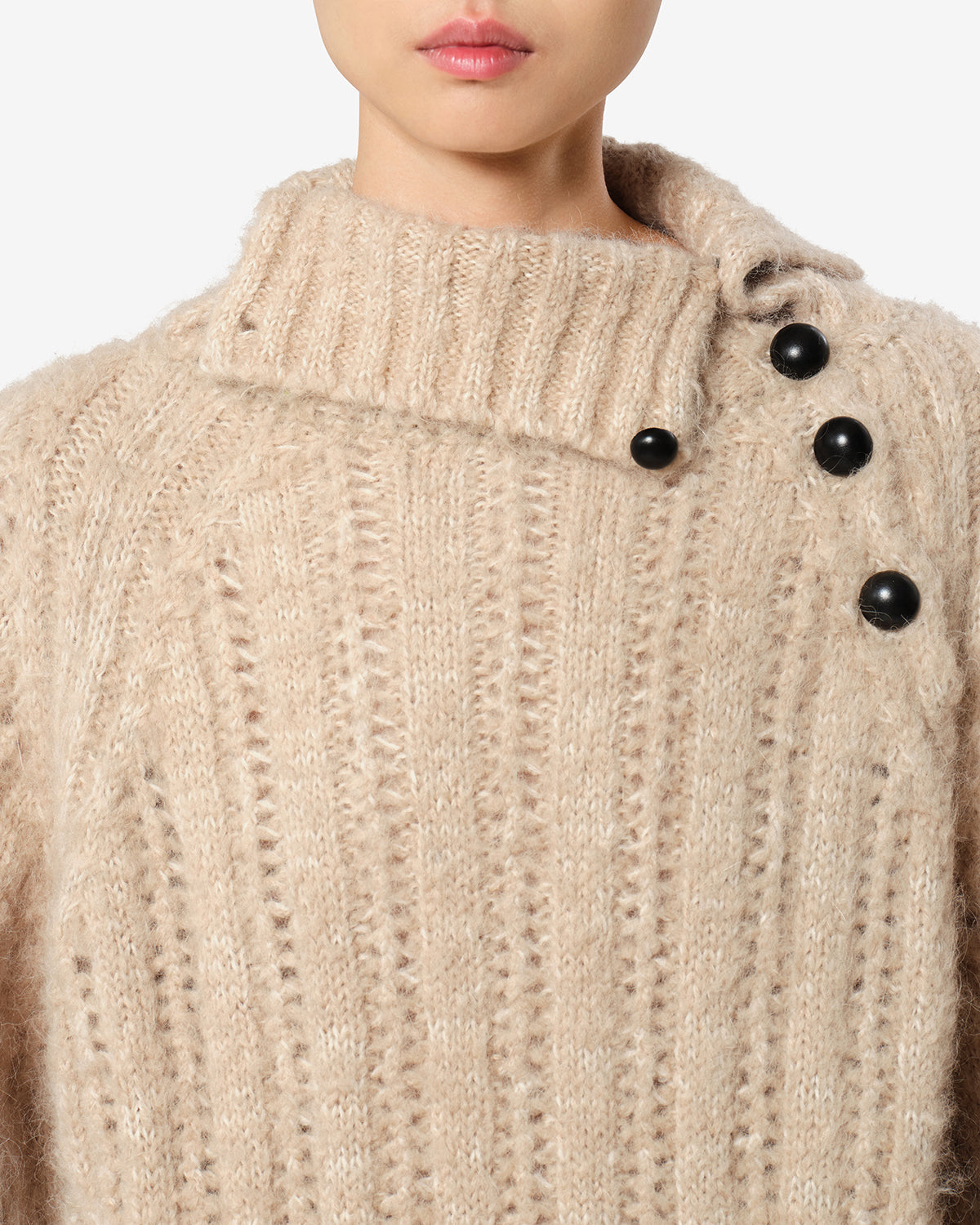 Pull Lily en alpaga — Beige, vue 3 ; référence PU0985FAD4L03I90BE