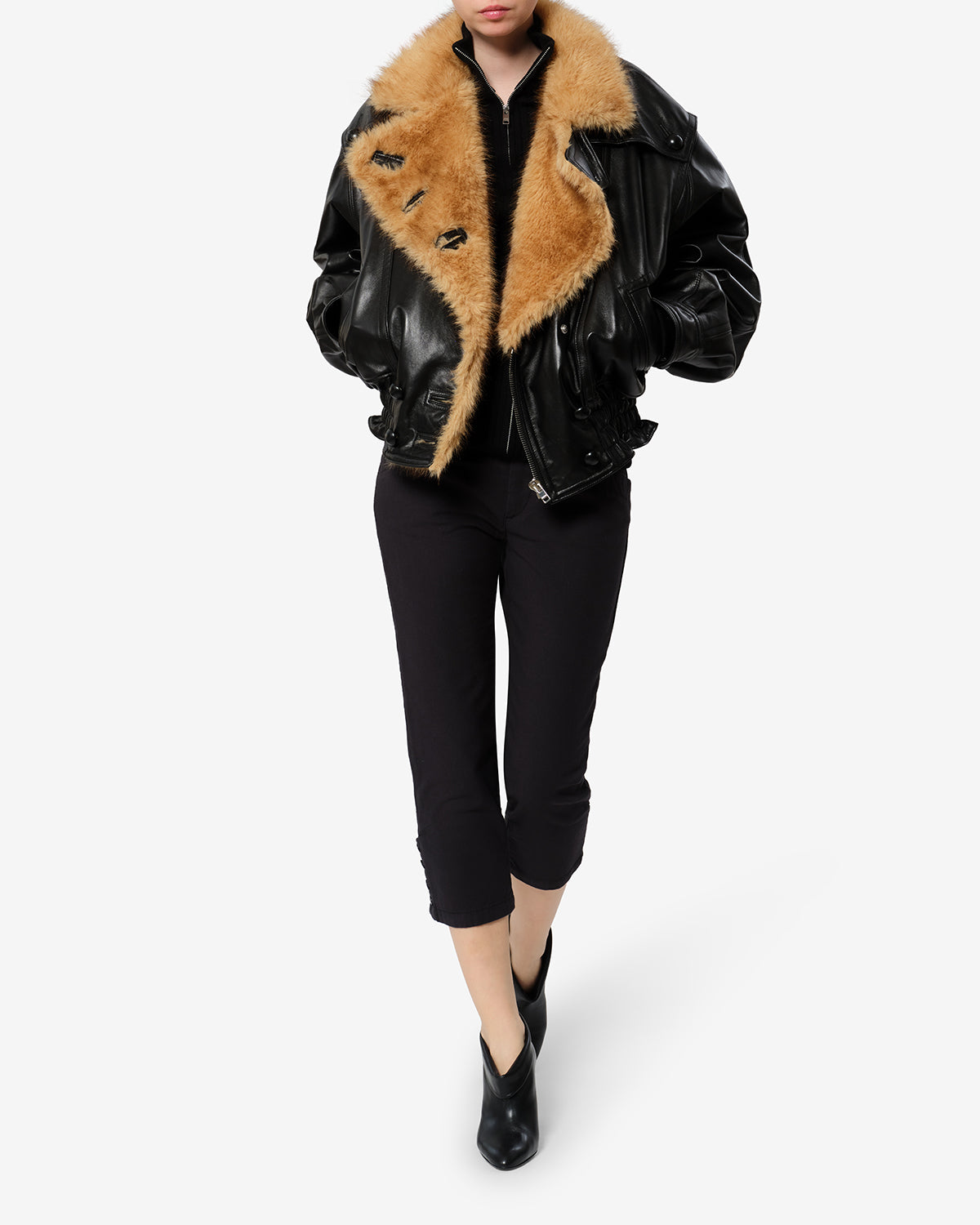Pantalon Berna — Noir, vue 2 ; référence PA0772FAD3G03I01BK