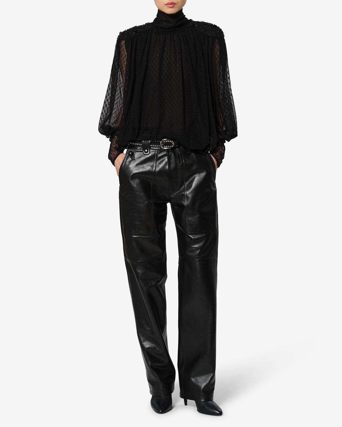 Blouse Oeste — Noir, vue 2 ; référence HT0987FAD4J18I01BK