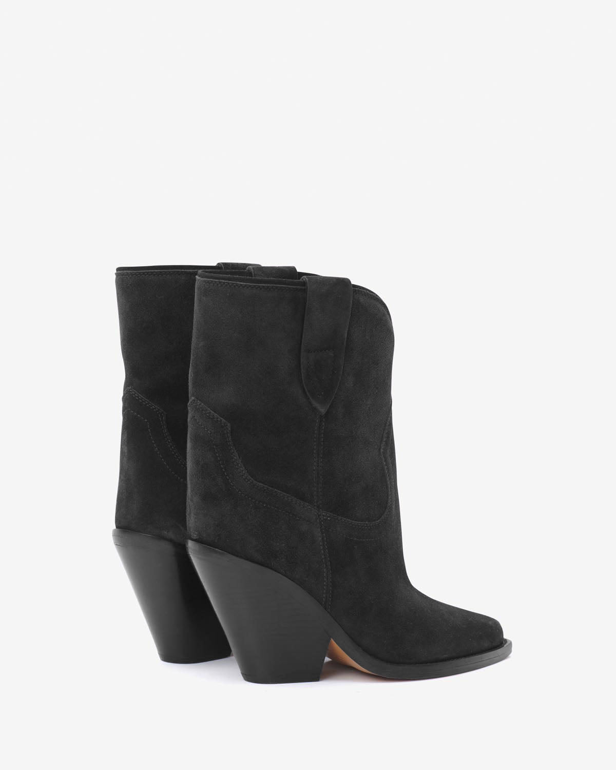 Boots Leyane — Noir délavé, vue 3 ; référence BO0004FAA1A07S02FK