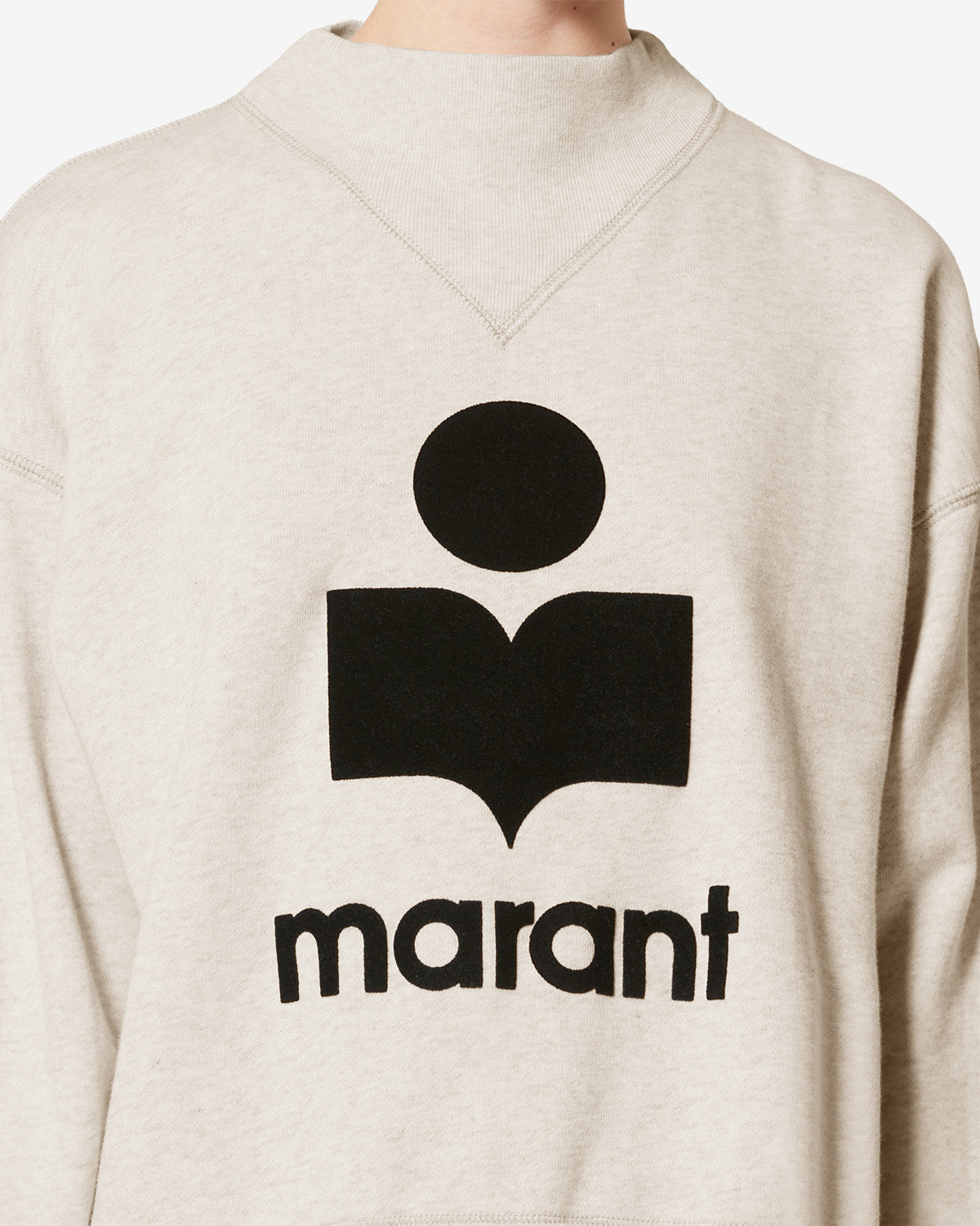 Sweatshirt Moby — Écru, vue 3 ; référence SW0003FAA1M07E23EC