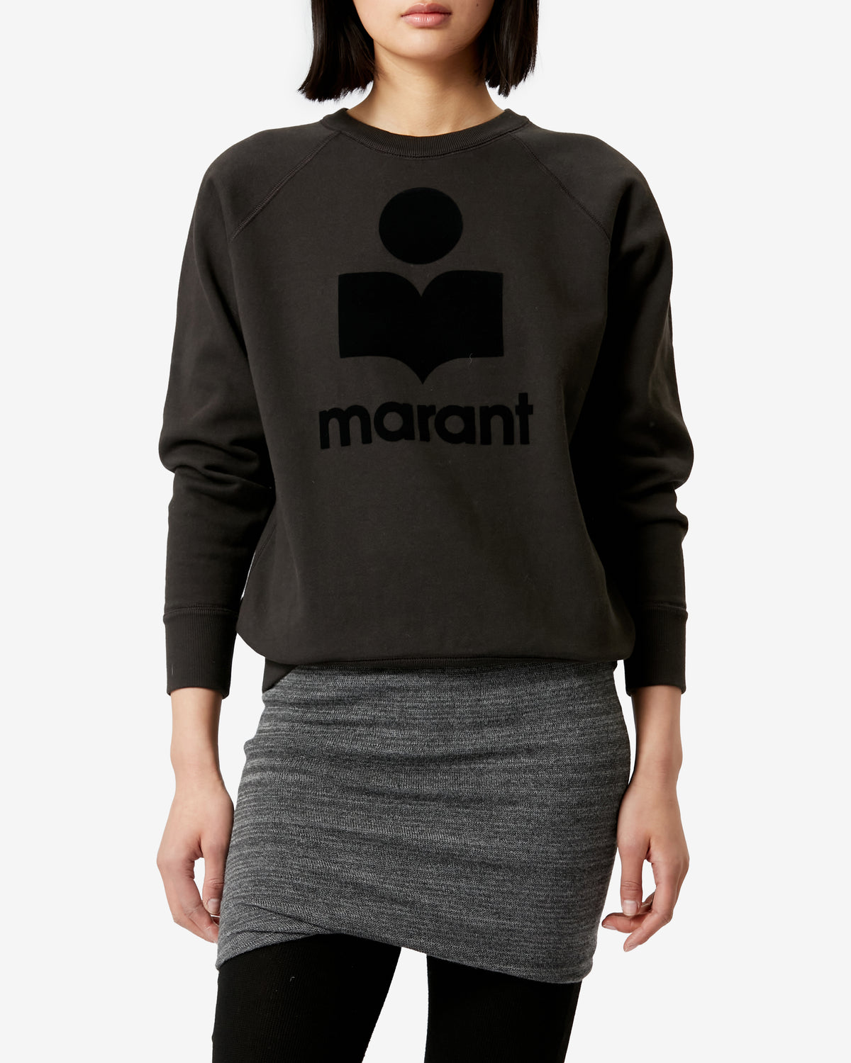Sweatshirt Milly — Noir délavé, vue 1 ; référence SW003700M017E02FK