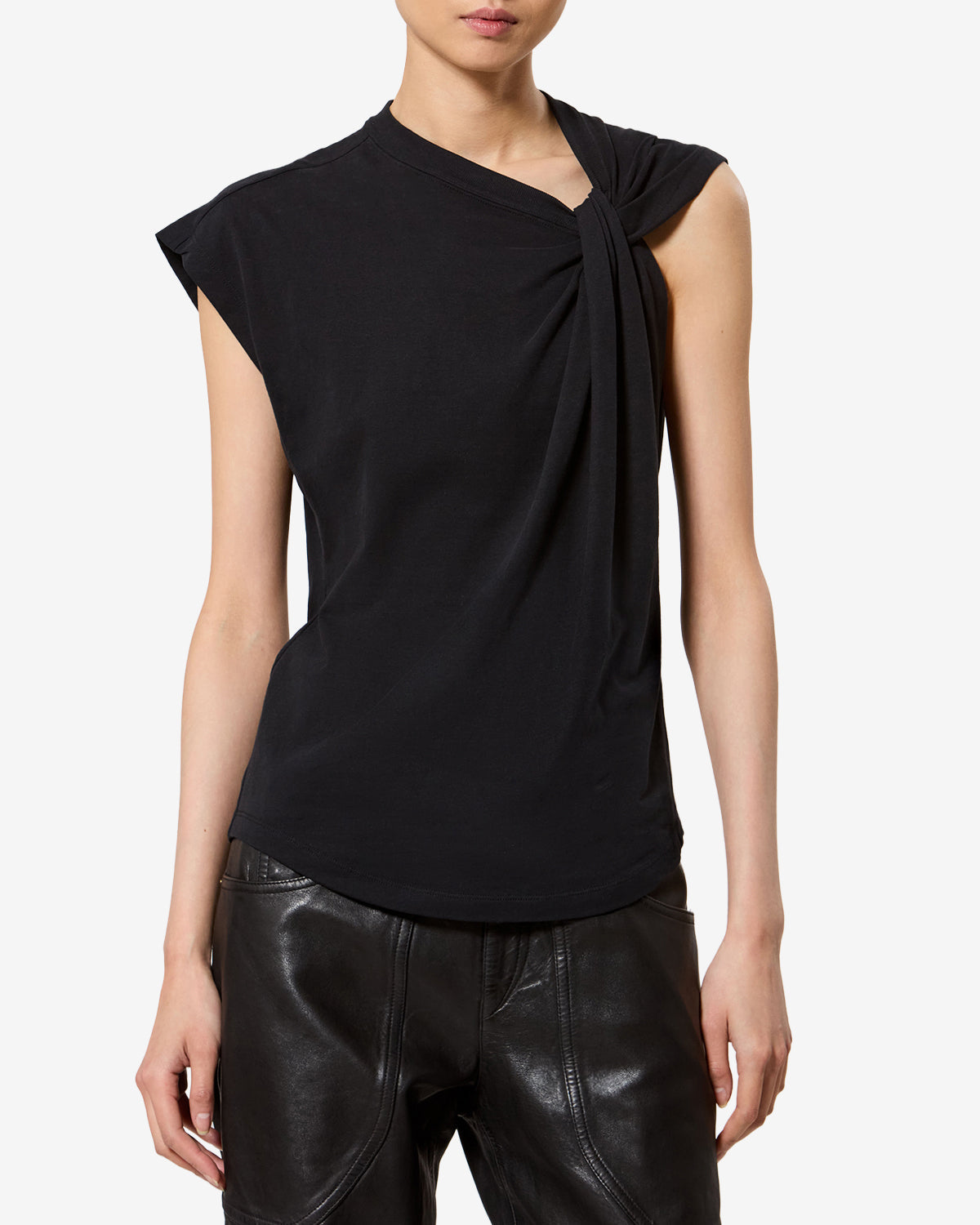 T-shirt Nayda — Noir, vue 1 ; référence TS0175FAA1N41I01BK