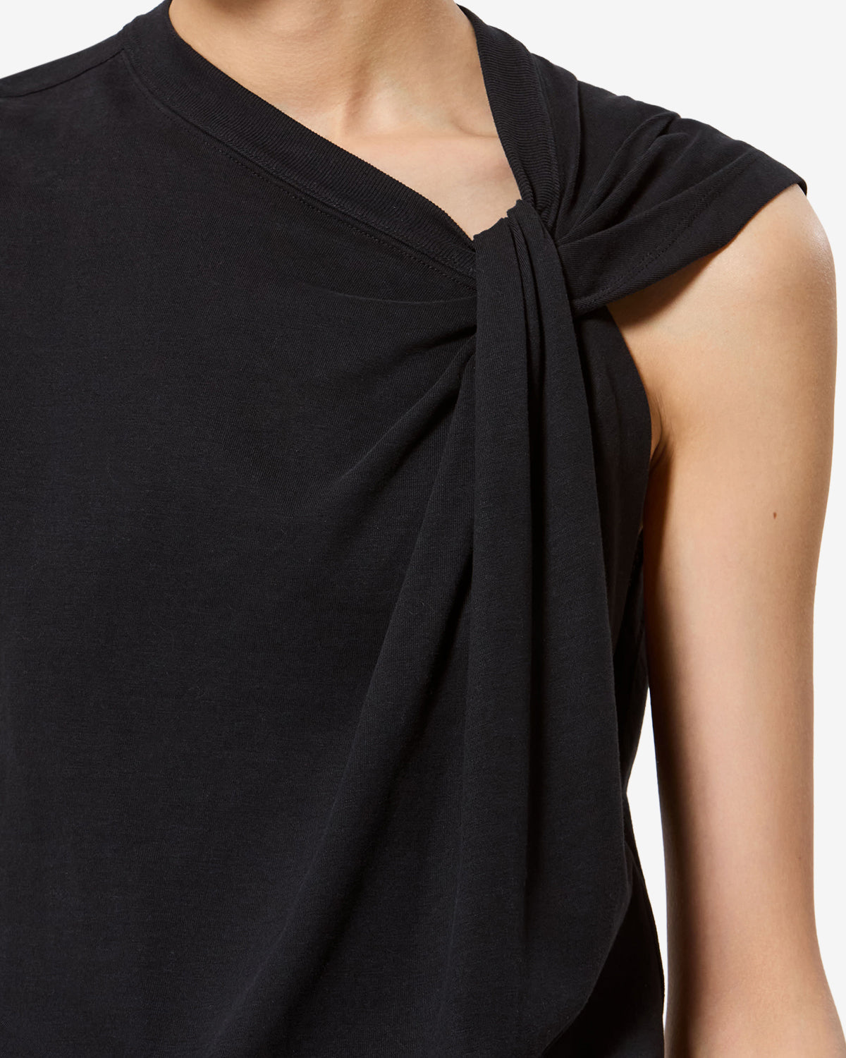 T-shirt Nayda — Noir, vue 3 ; référence TS0175FAA1N41I01BK