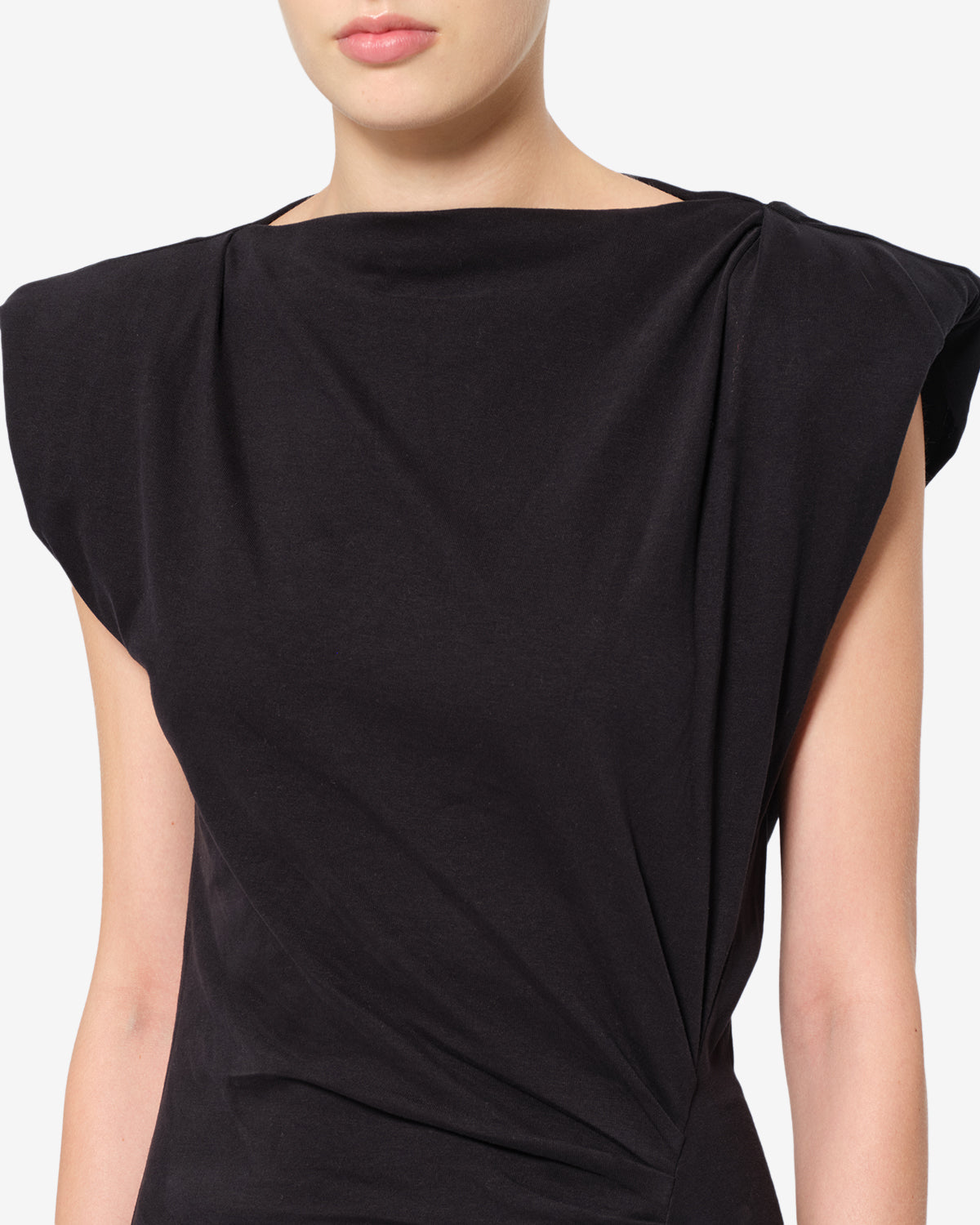 Robe Nadela — Noir, vue 3 ; référence RO0307FAA1N41I01BK