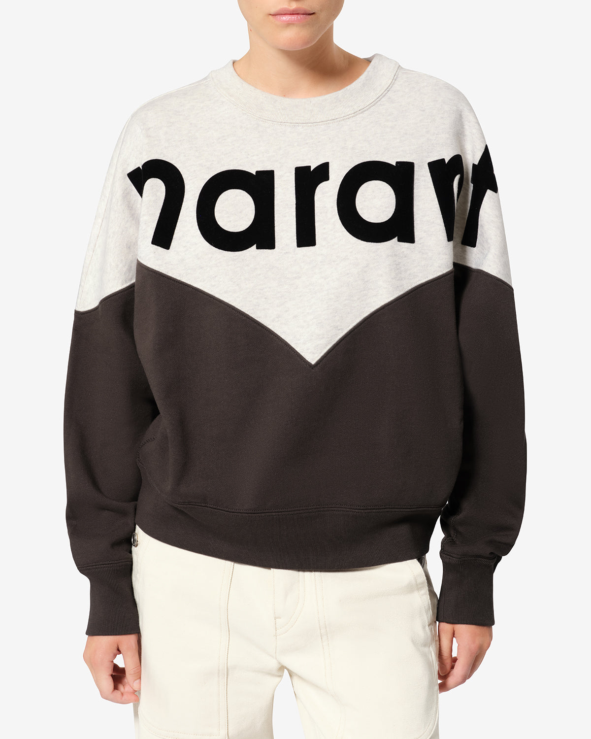 Sweatshirt Houston — Noir délavé, vue 1 ; référence SW0006FAA1M08E02FK