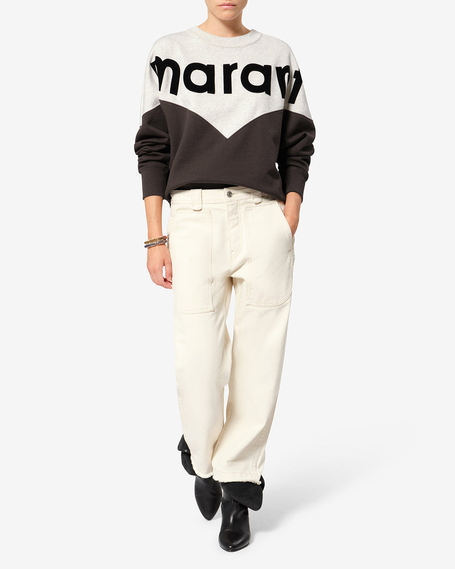 Sweatshirt Houston — Noir délavé, vue 2 ; référence SW0006FAA1M08E02FK