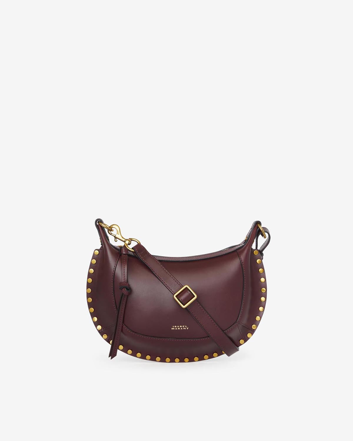 Sac Oskan Moon en cuir — Bordeaux, vue 1 ; référence PP0003FAA1C01M80BY