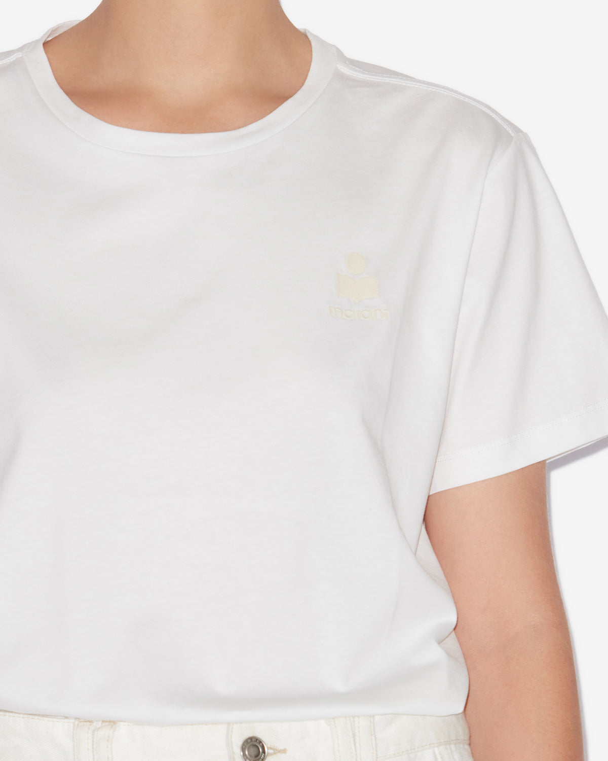T-shirt Aby — Blanc, vue 3 ; référence TS0070FAA1N98E20WH