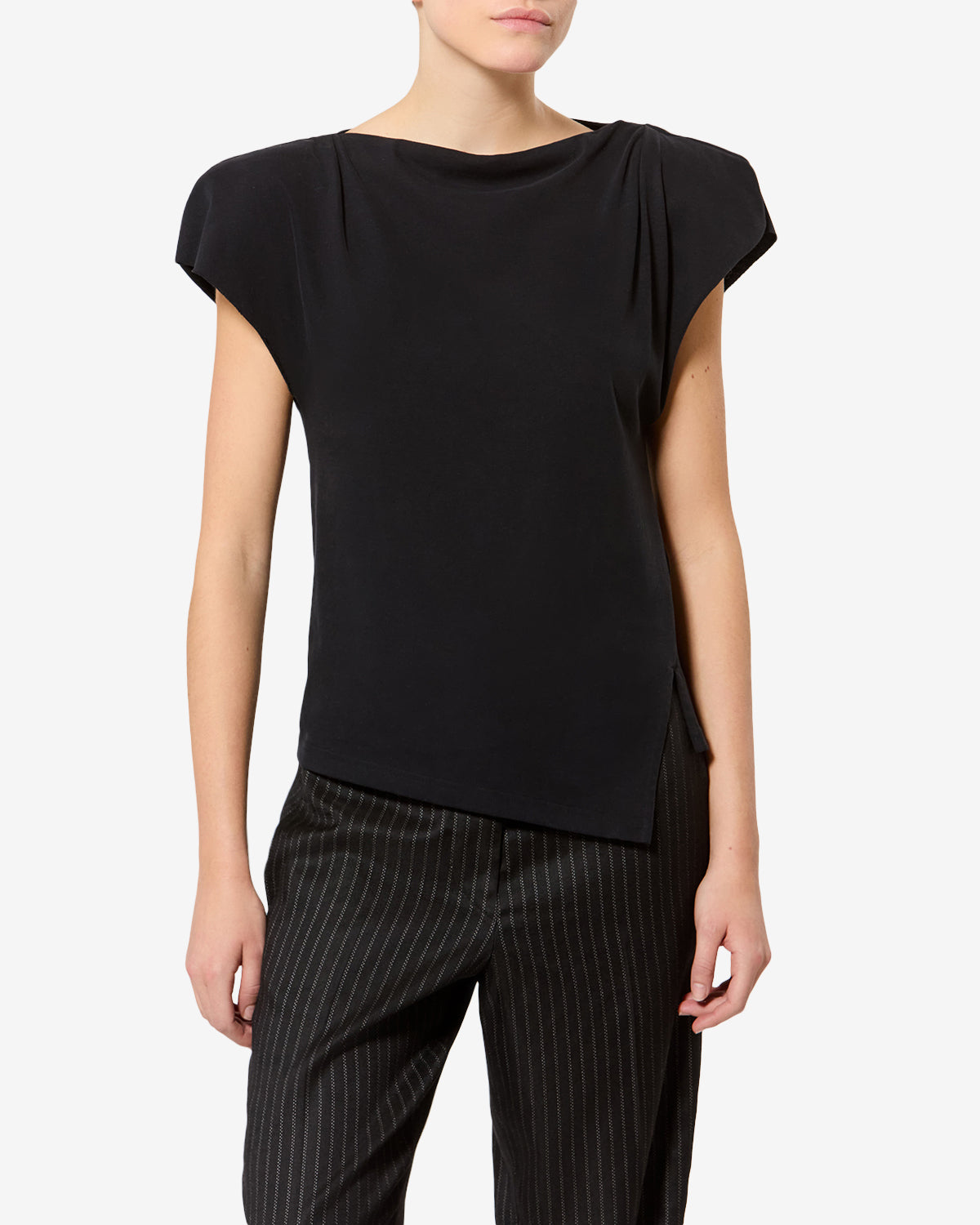 T-shirt Sebani — Noir, vue 1 ; référence TS0097FAA1N41I01BK