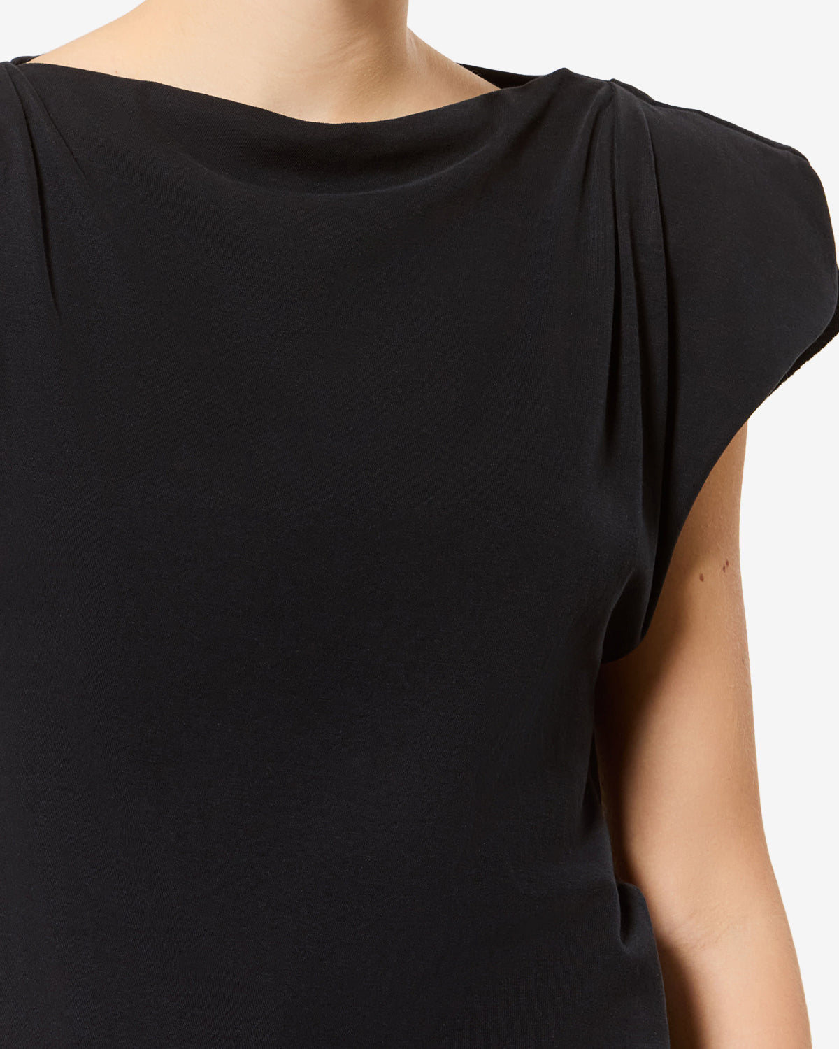 T-shirt Sebani — Noir, vue 3 ; référence TS0097FAA1N41I01BK