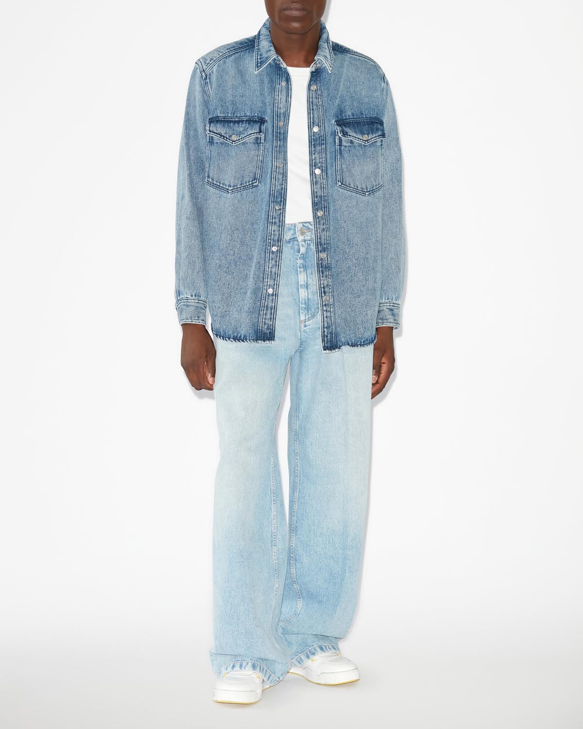 Chemise Taily en denim — Bleu clair, vue 2 ; référence CH0102HBB1H07H30LU