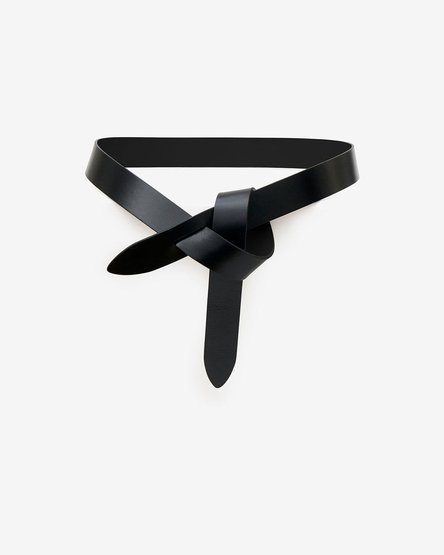Ceinture Lecce en cuir — Noir, vue 2 ; référence CE011CFAA3B65A01BK