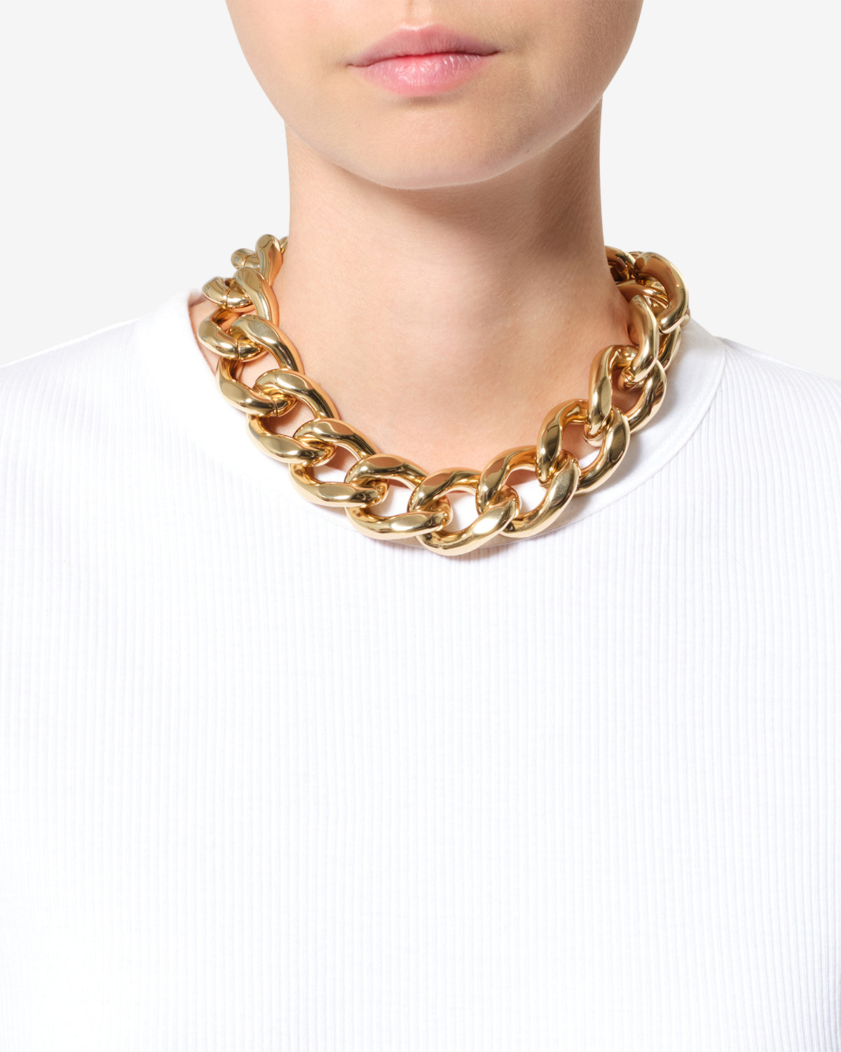 Collier ras du cou Links — Doré, vue 2 ; référence RC0008FAA2B22B12DO