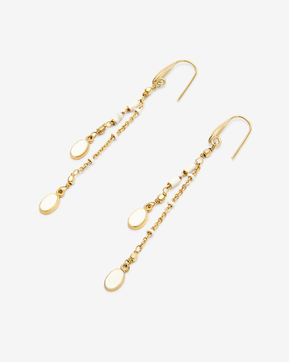 Boucles d'oreille Casablanca — Écru, vue 3 ; référence BL0001FAA3B01B23EC