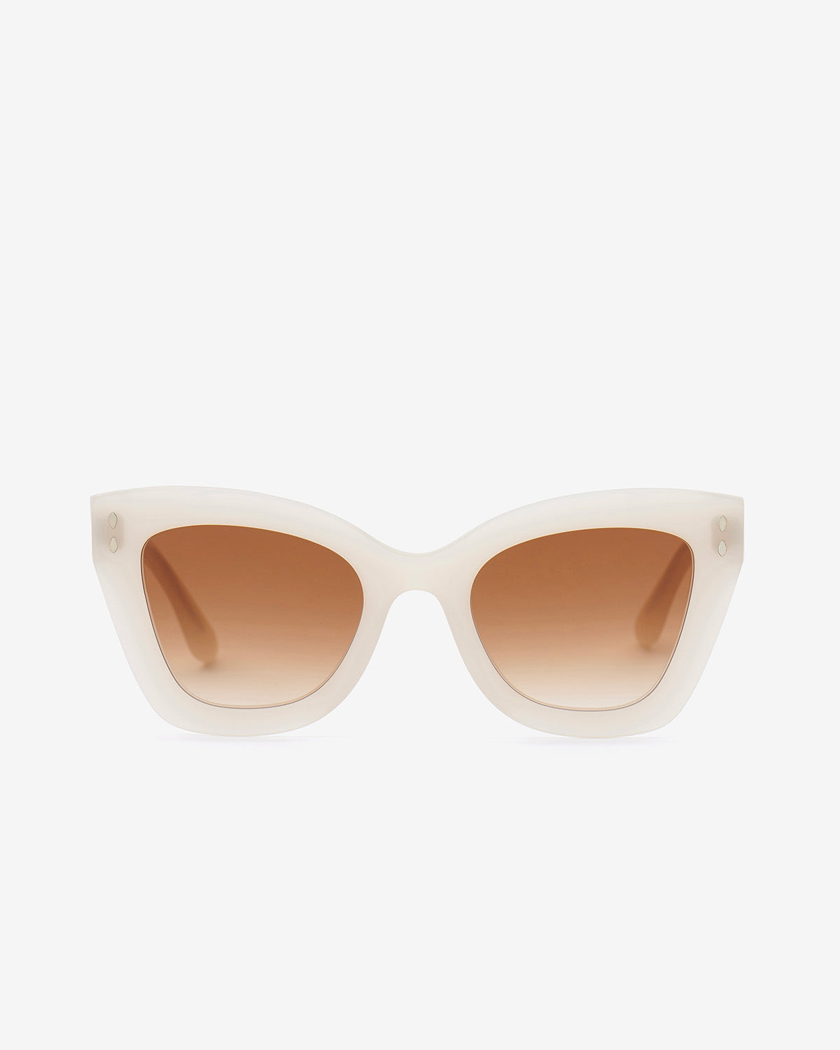 Lunettes de soleil Cat Eye Louny — Ivoire-marron, vue 1 ; référence IM0050GSA2L02LSZJHA
