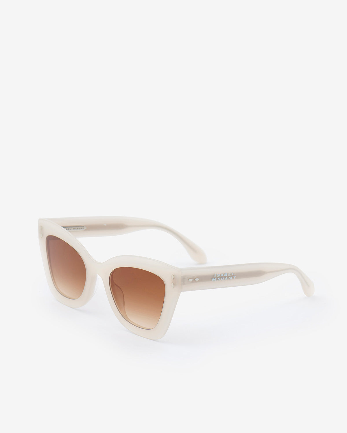 Lunettes de soleil Cat Eye Louny — Ivoire-marron, vue 2 ; référence IM0050GSA2L02LSZJHA
