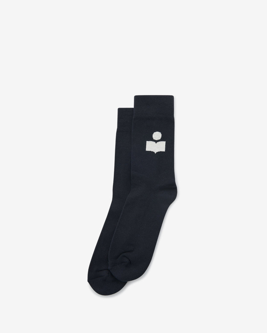 Chaussettes Siloki — Noir, vue 2 ; référence CT001JHAA1C03J01BK