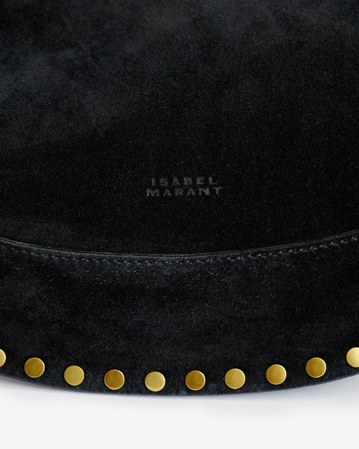 Sac Oskan Moon en cuir velours — Noir, vue 1 ; référence PP0003FAA3C32M01BK