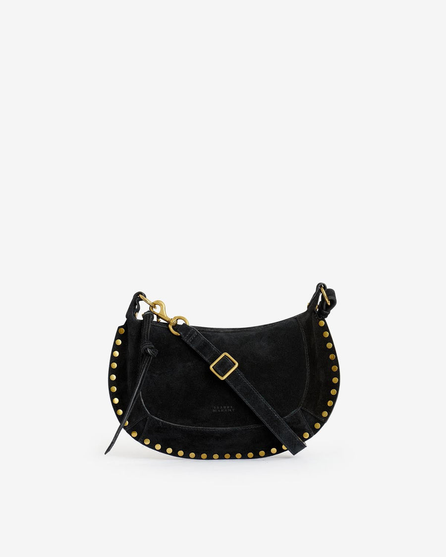 Sac Oskan Moon en cuir velours — Noir, vue 2 ; référence PP0003FAA3C32M01BK