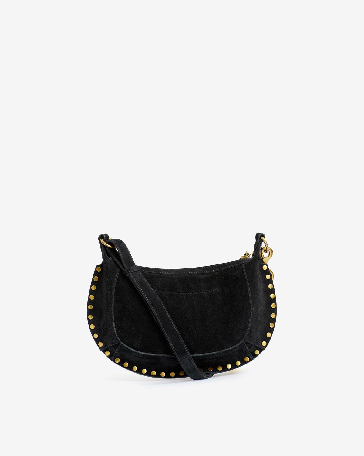 Sac Oskan Moon en cuir velours — Noir, vue 3 ; référence PP0003FAA3C32M01BK