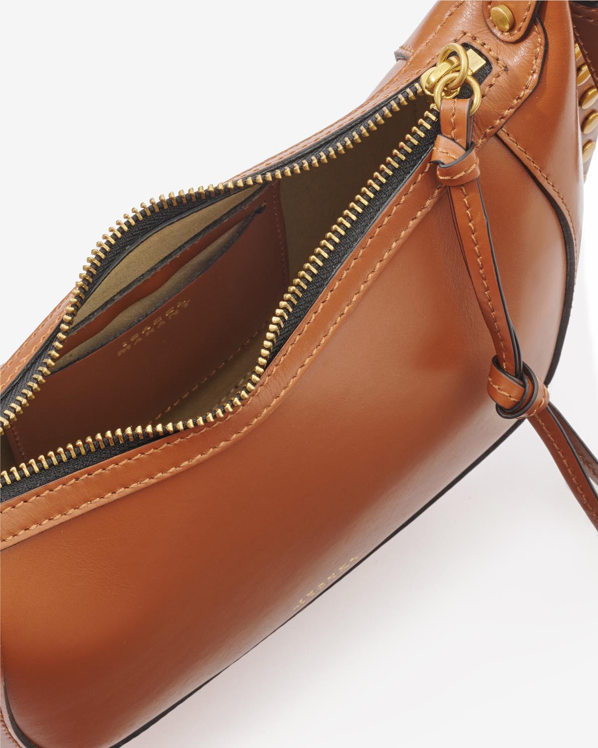 Sac Oskan Moon en cuir — Cognac, vue 1 ; référence PP0003FAA1C01M50CO