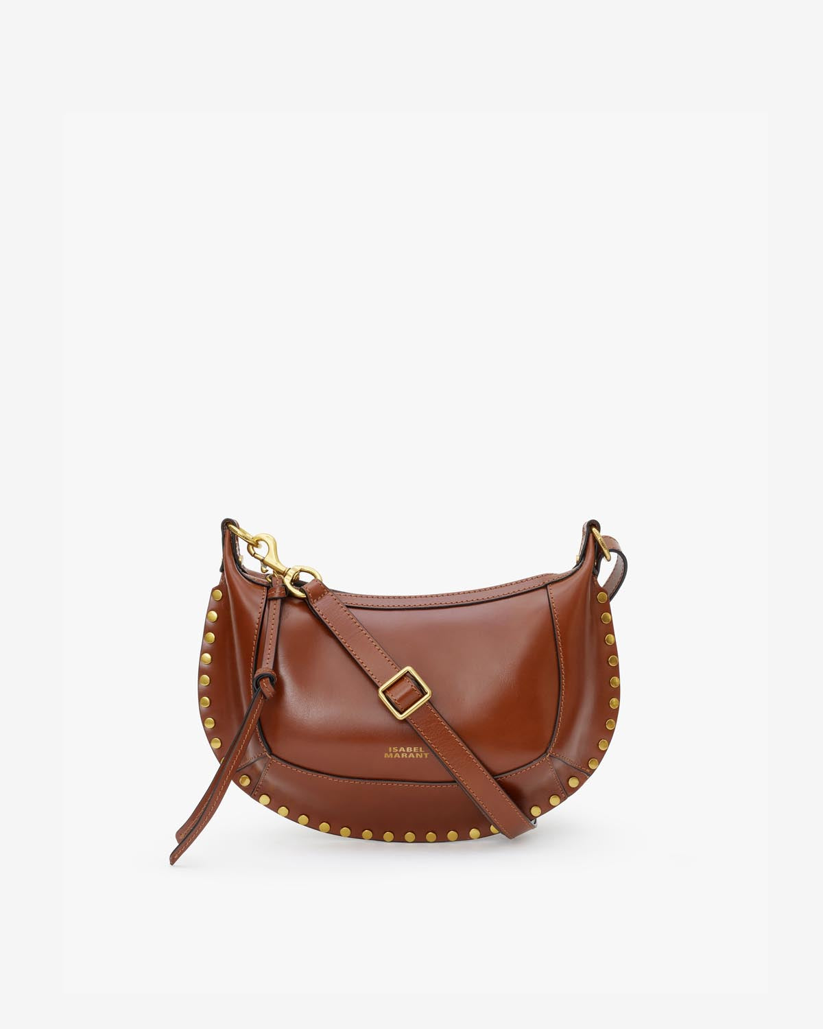 Sac Oskan Moon en cuir — Cognac, vue 2 ; référence PP0003FAA1C01M50CO