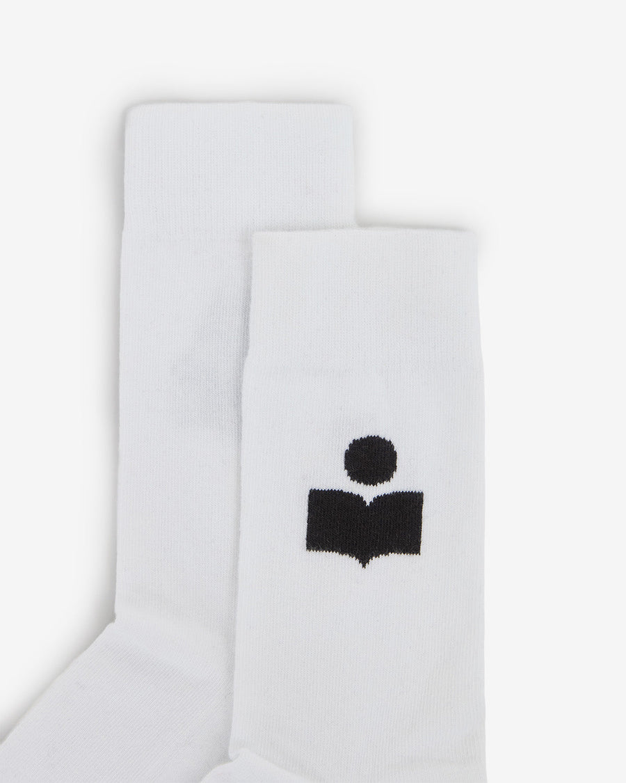Chaussettes Siloki — Blanc, vue 1 ; référence CT001JFAA1C11A20WH
