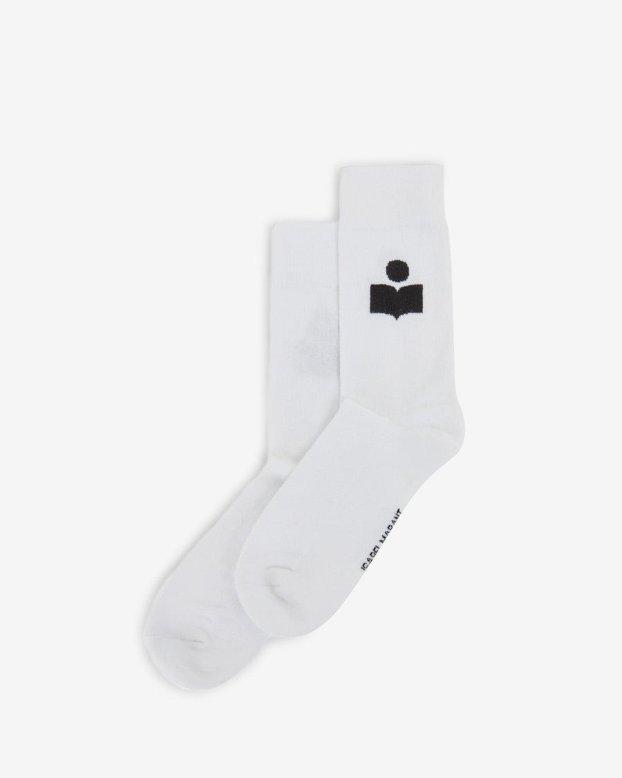Chaussettes Siloki — Blanc, vue 2 ; référence CT001JFAA1C11A20WH
