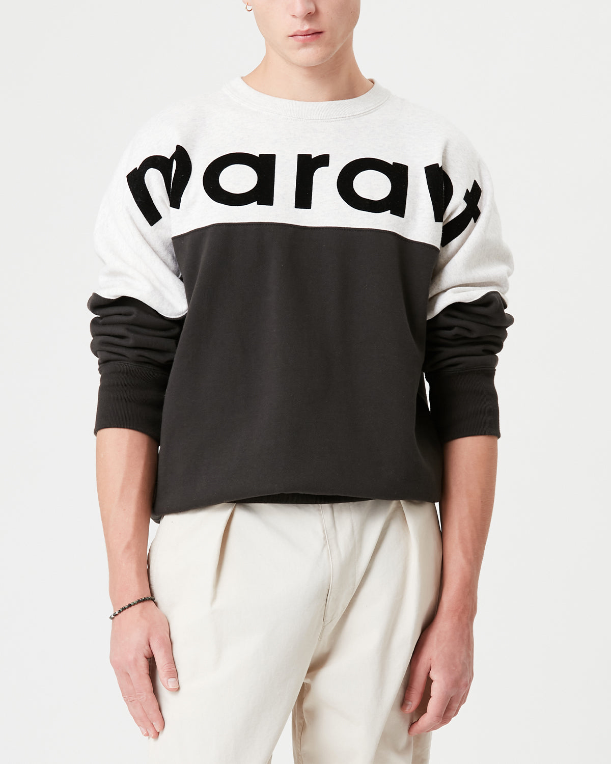 Sweatshirt Howley — Noir délavé, vue 1 ; référence SW0031HAA1M06H02FK