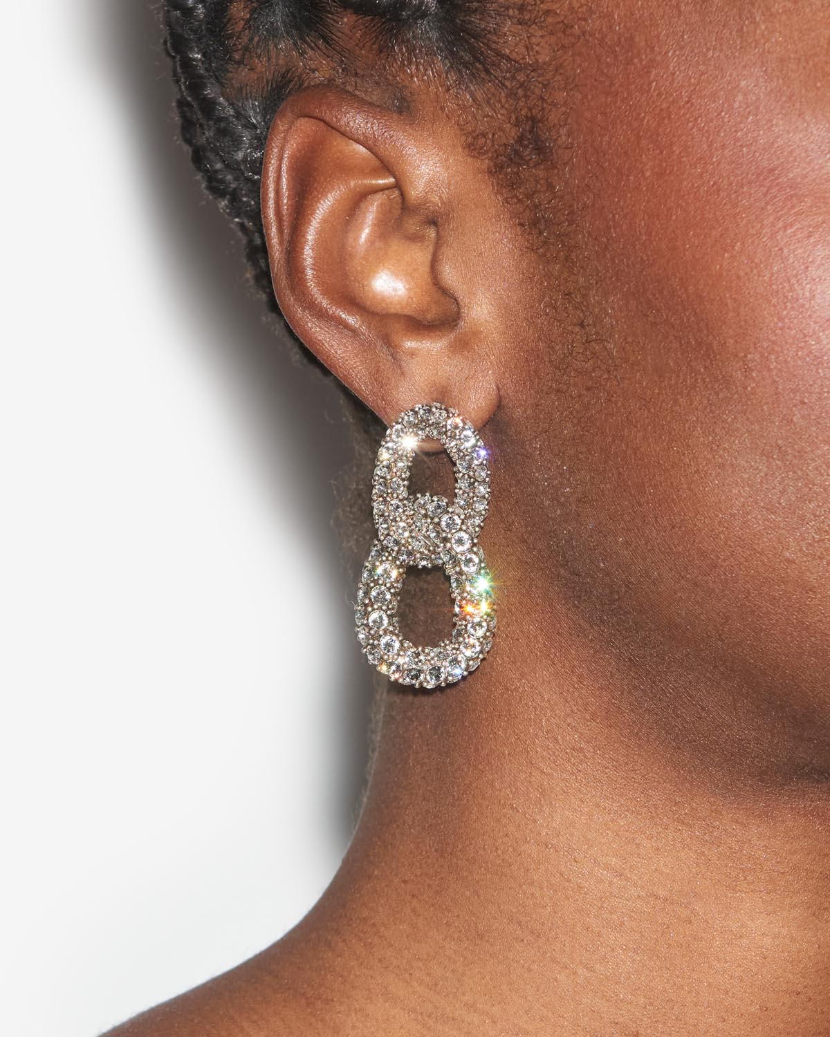 Boucles d'oreilles Funky Ring — Argenté, vue 2 ; référence BL0034FAA2B27BTRSI
