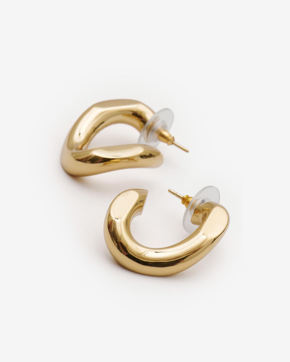 Boucles D'Oreilles Links — Doré, vue 3 ; référence BL0073FAA2B22B12DO
