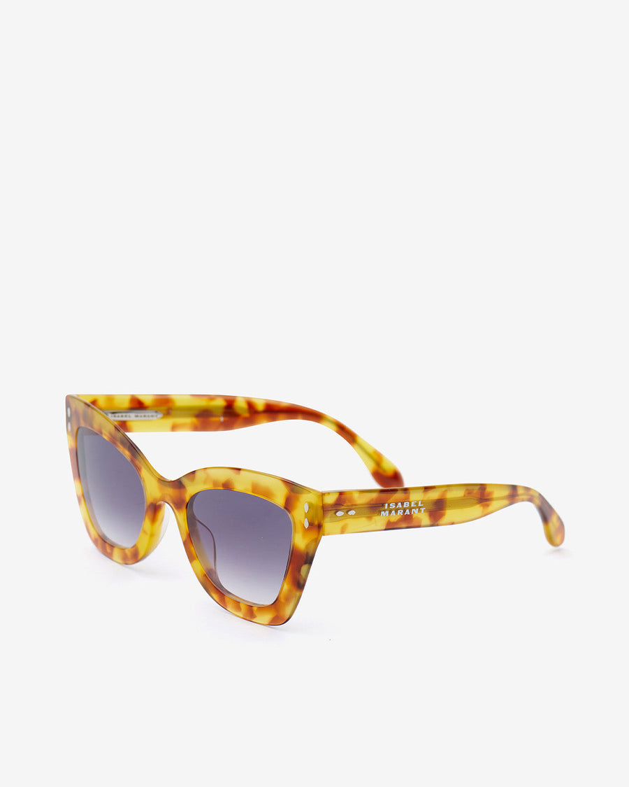 Lunettes de soleil Cat Eye Louny — Miel-gris foncé, vue 2 ; référence IM0050GSA2L02LC9B9O