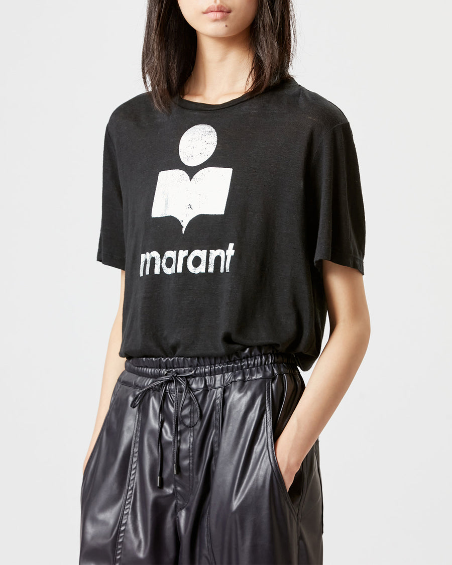 T-shirt Zewel en lin — Noir, vue 1 ; référence TS0001FAA1N10E01BK