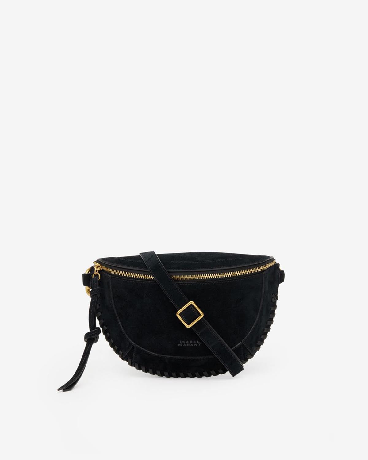 Banane Skano en cuir velours — Noir, vue 1 ; référence BJ0001FBB3C07M01BK